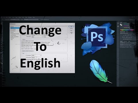 How to change language in photoshop cc